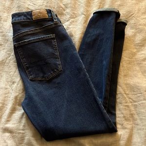 American Eagle, Super high rise denim jegging, size 4S